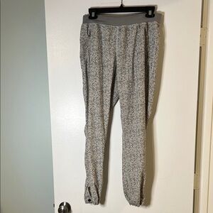 lululemon athletica Gray Patterned Track Pants